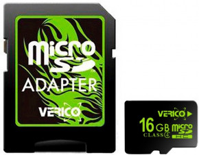   Verico microSDHC Class 4 SD adapter 16 Gb #I/S