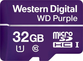   MicroSDHC 32GB UHS-I Class 10 WD Purple (WDD032G1P0A)