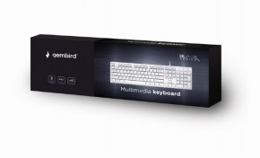  Gembird KB-MCH-03-W-UA White USB UKR 5