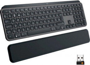   Logitech MX Keys Plus Advanced Wireless Illuminated Keyboard with Palm Rest Graphite UA (920-009416) 3