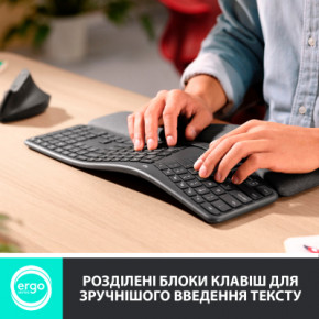  Logitech ERGO K860 Bluetooth/Wireless UA Black (920-010108) 4