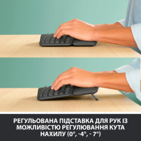 Logitech ERGO K860 Bluetooth/Wireless UA Black (920-010108) 8