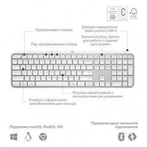  Logitech MX Keys S Pale Grey (920-011588) 8
