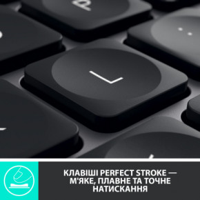  Logitech MX Keys Advanced for Business Wireless Illuminated UA Graphite (920-010251) 8