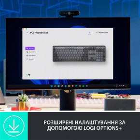  Logitech MX Mechanical Wireless Illuminated Performance Graphite Clicky (920-010759) 7