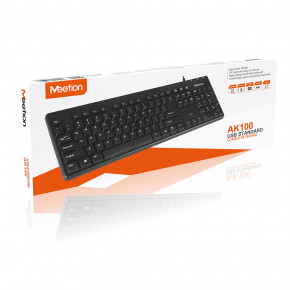  Meetion USB Corded Keyboard MT-AK100 |RU/EN | black (12575) 5