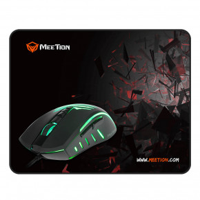  Gaming Combo Meetion MT-CO11 2in1 Mouse/MousePad Black (12927)