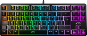  Xtrfy K4 TKL RGB Kailh Red Ukr-Ru, Black (XG-K4-RGB-TKL-R-UKR)