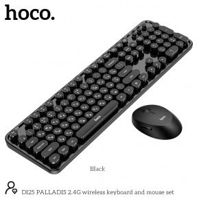 '    Hoco DI25 PALLADIS 2.4GWireless/Eng-Rus Black