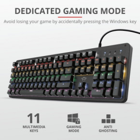  Trust GXT 863 Mazz Mechanical Keyboard (24200) 9