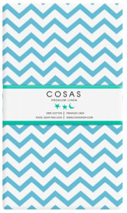    Cosas  WHITE / ZIGZAG LIGHT BLUE (4822052056875) 3