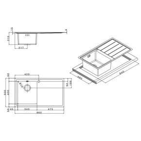   Apell Linear Plus Polish LNP861FLBC 3