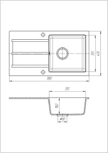   Galati Quadro Antracit 901 (3448) 4