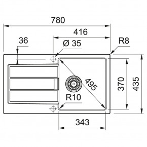   Franke S2D Slim 611-78 (143.0632.396) 3