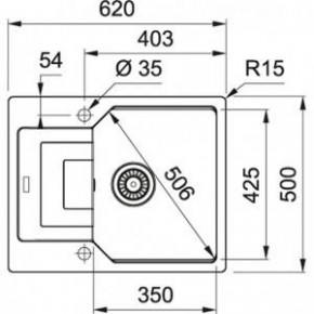   Franke UBG 611-62  (114.0574.954)  5