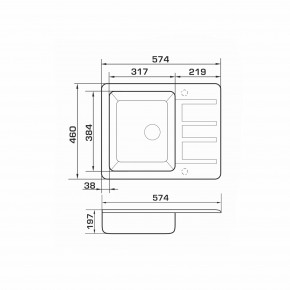 Moyka Granado Alanis Graphite 2709 7