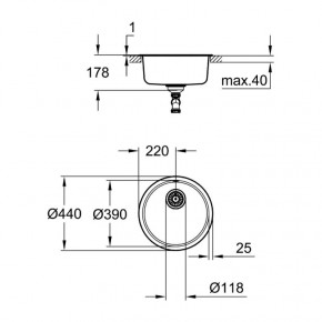   Grohe EX Sink K200 31720SD0 5