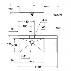   Grohe Sink K1000 31581SD0 4