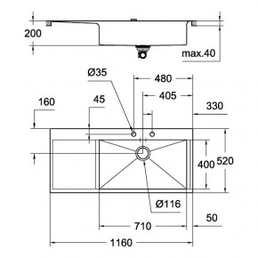   Grohe Sink K1000 31582SD0 4