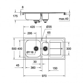   Grohe Sink K300 31564SD0 3