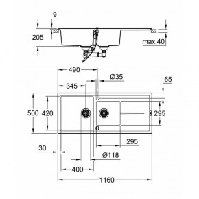   Grohe Sink K400 31643AT0 3