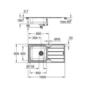   Grohe Sink K500 31563SD1 3