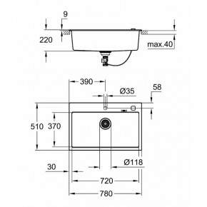   Grohe Sink K700 31652AP0 3