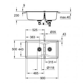   Grohe Sink K700 31658AP0 3