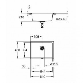   Grohe Sink K700 Undermount 31655AP0 3