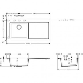   Hansgrohe GraphiteBlack 43330170 1045415   3