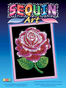    Sequin Art BLUE Red Rose SA1001 (JN63SA1001) 3