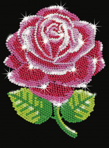    Sequin Art BLUE Red Rose SA1001 (JN63SA1001) 4