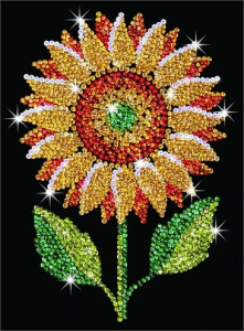    Sequin Art BLUE Sunflower (SA1216)