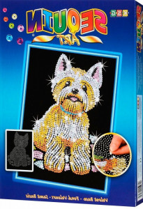    Sequin Art BLUE Westie SA0827