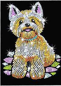    Sequin Art BLUE Westie SA0827 4