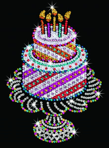    Sequin Art ORANGE Birthday Cake SA1506 (JN63SA1506)