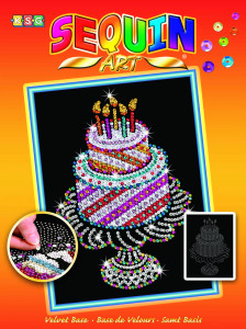    Sequin Art ORANGE Birthday Cake SA1506 (JN63SA1506) 3