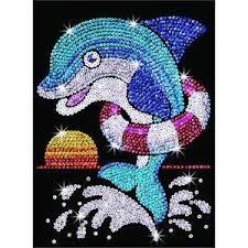    Sequin Art RED Jack Dolphin SA1304 3