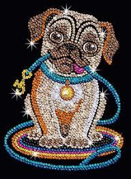    Sequin Art RED Lily Pug SA1502 3