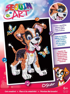    Sequin Art RED Oscar Puppy SA0907