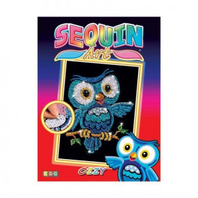    Sequin Art RED Ozzy Owl SA1403