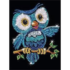    Sequin Art RED Ozzy Owl SA1403 3