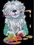    Sequin Art RED Pablo Sheepdog SA1415 3