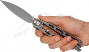  Artisan Kinetic Balisong D2 Steel 1823PL-GY Grey  6