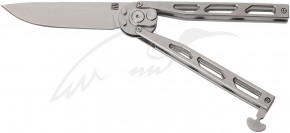  Artisan Kinetic Balisong Small, D2, Steel silver 1823PLS-SW