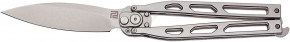  Artisan Kinetic Balisong, D2, Steel silver 1823PL-ST