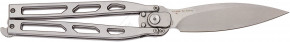  Artisan Kinetic Balisong, D2, Steel silver 1823PL-ST 3