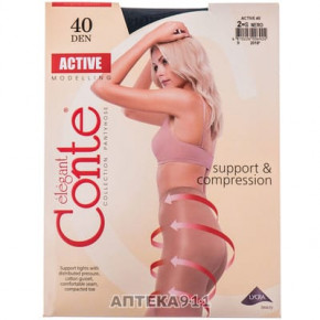   Conte Elegant ACTIVE 40 den 2 Nero