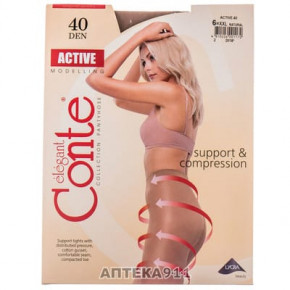   Conte Elegant ACTIVE 40 den 6 Natural