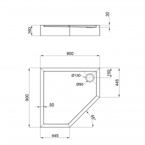   Lidz Diament ST90x90x16 3